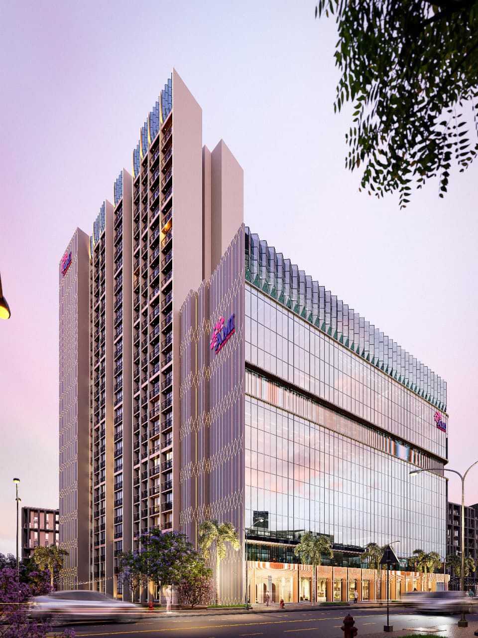 The Obsidian - Tower and Retail Podium Elevation